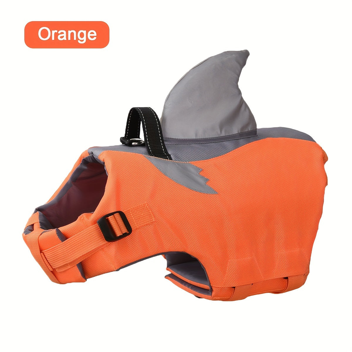 Reflective Shark Dog Swimsuit – Safety Vest for Pets with Handle and Adjustable Straps