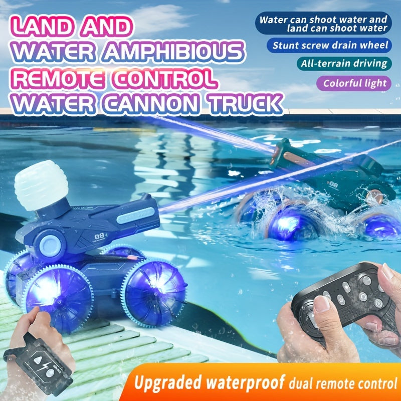SplashRider Amphibious RC Water Cannon Truck – Splashing Fun