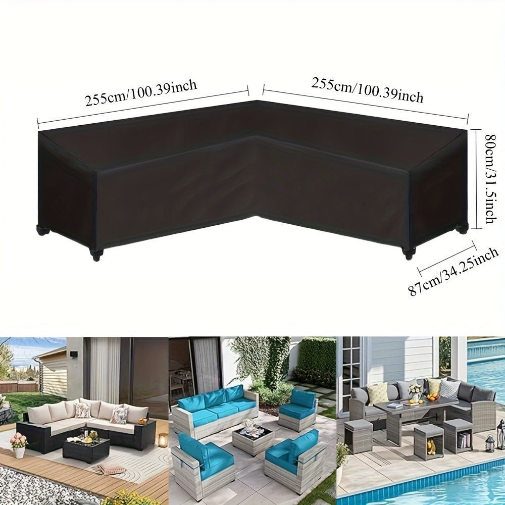 ShieldGuard Outdoor Covers – Robust Protection for V-Shaped Lounge Sets