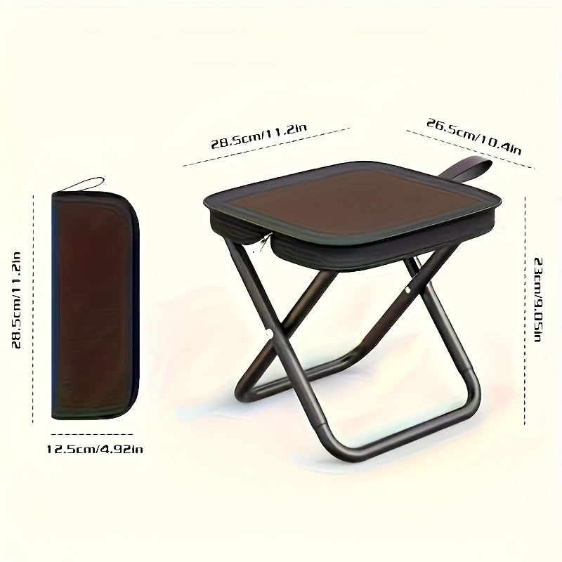 Foldable Chair with Handle - Easy to Take Along for Outdoor Adventures