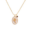 Birthstone and Birth Flower Necklace – Aurora