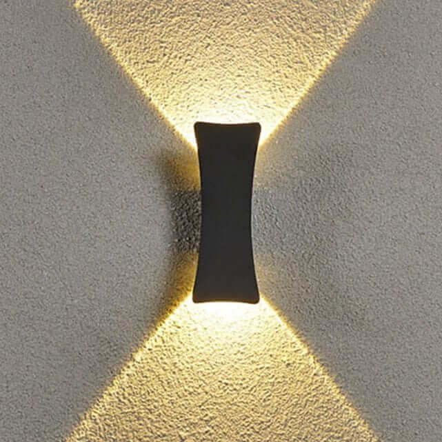 Modern Outdoor Wall Light - Oval & Rectangular Design