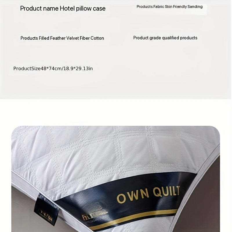 Sleep Comfort Set - 2 Hypoallergenic 3D Pillows for Hotel Quality Sleep