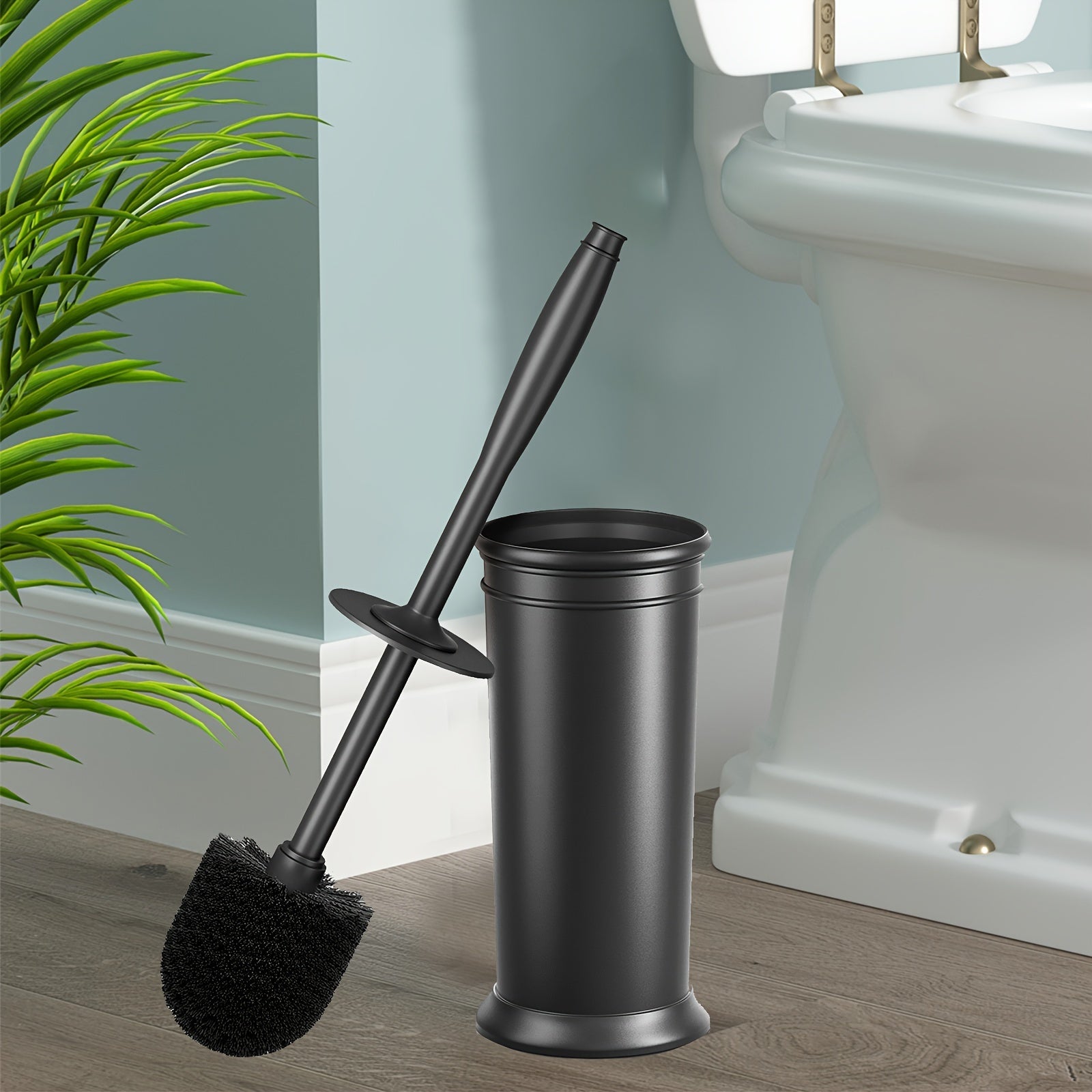 Stylish Toilet Brush with Holder - For a Clean Bathroom