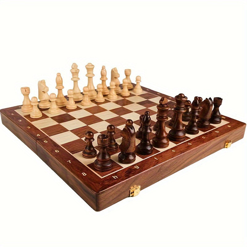EchelonMaster Wooden Chess Set | Handcrafted walnut chessboard with premium game pieces
