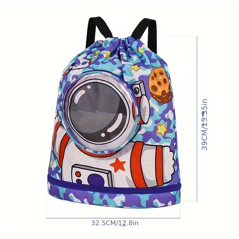 Cartoon Swim Bag with Dry/Wet Separation – Stylish, Portable Bag for Children and Adults