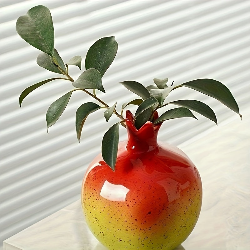 Pomegranate Vase - Handcrafted Elegant Decoration