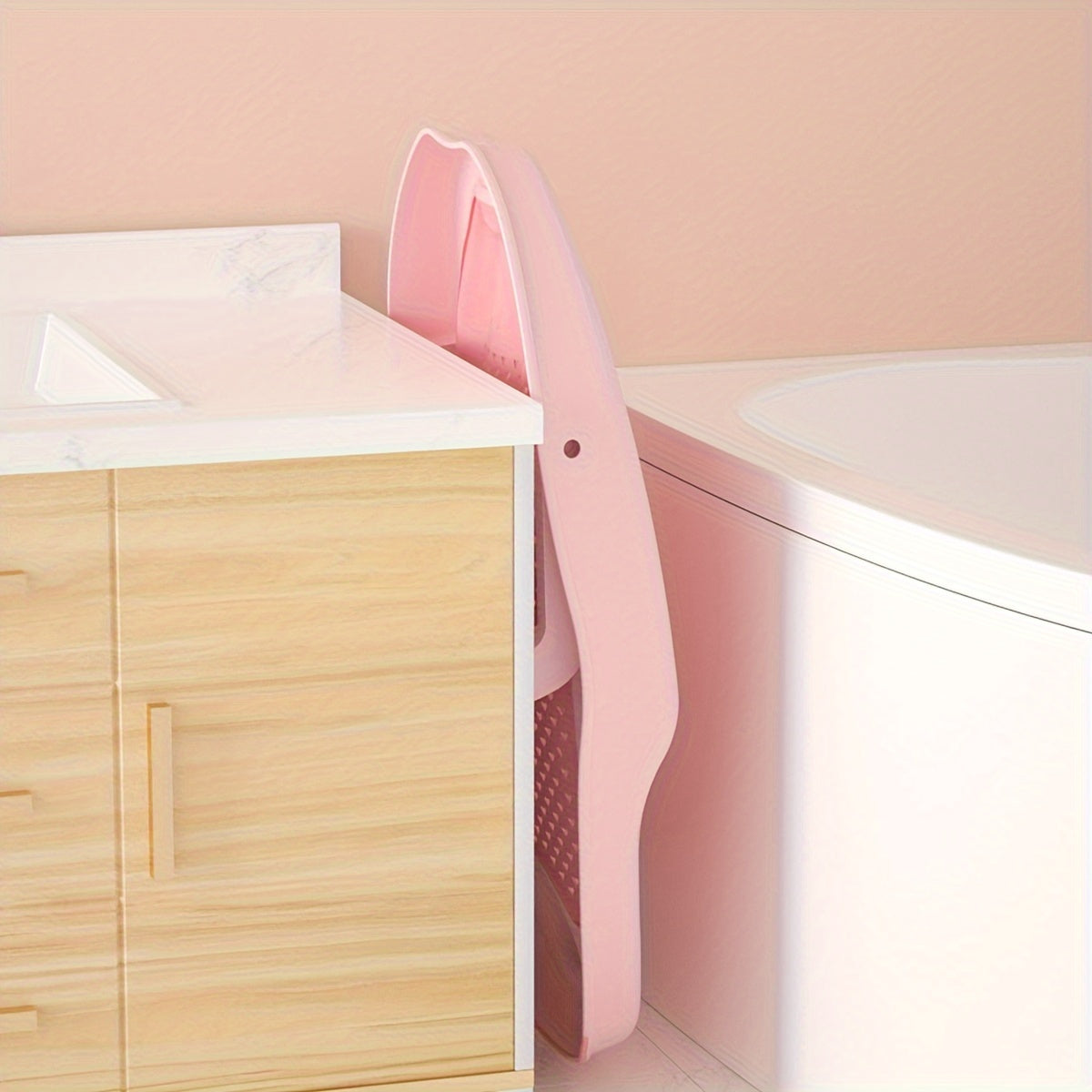 Foldable Bath Seat for Children - Fish-Shaped, Non-Slip Bath Support for Safe Bathing