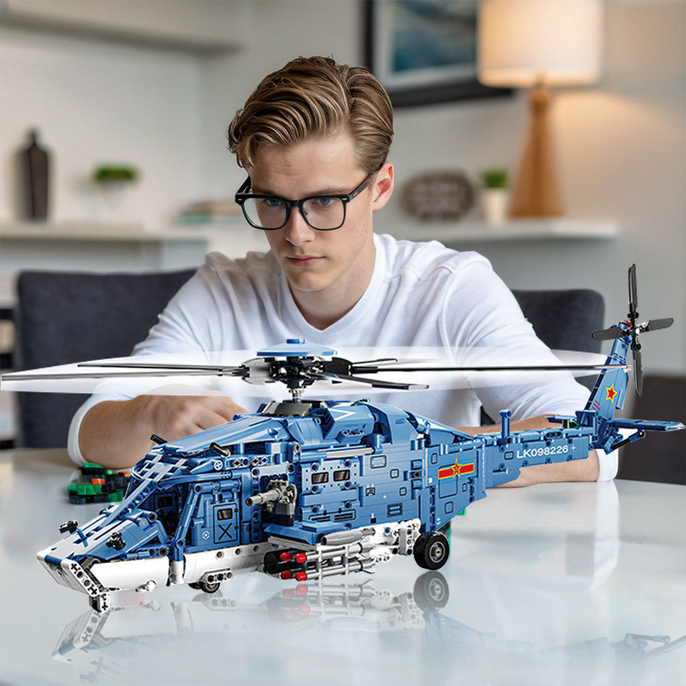 Detailed Helicopter Building Set – Technical and Realistic