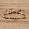 Braided Bracelet with 2.4 mm Natural Stone Beads – Seraphina