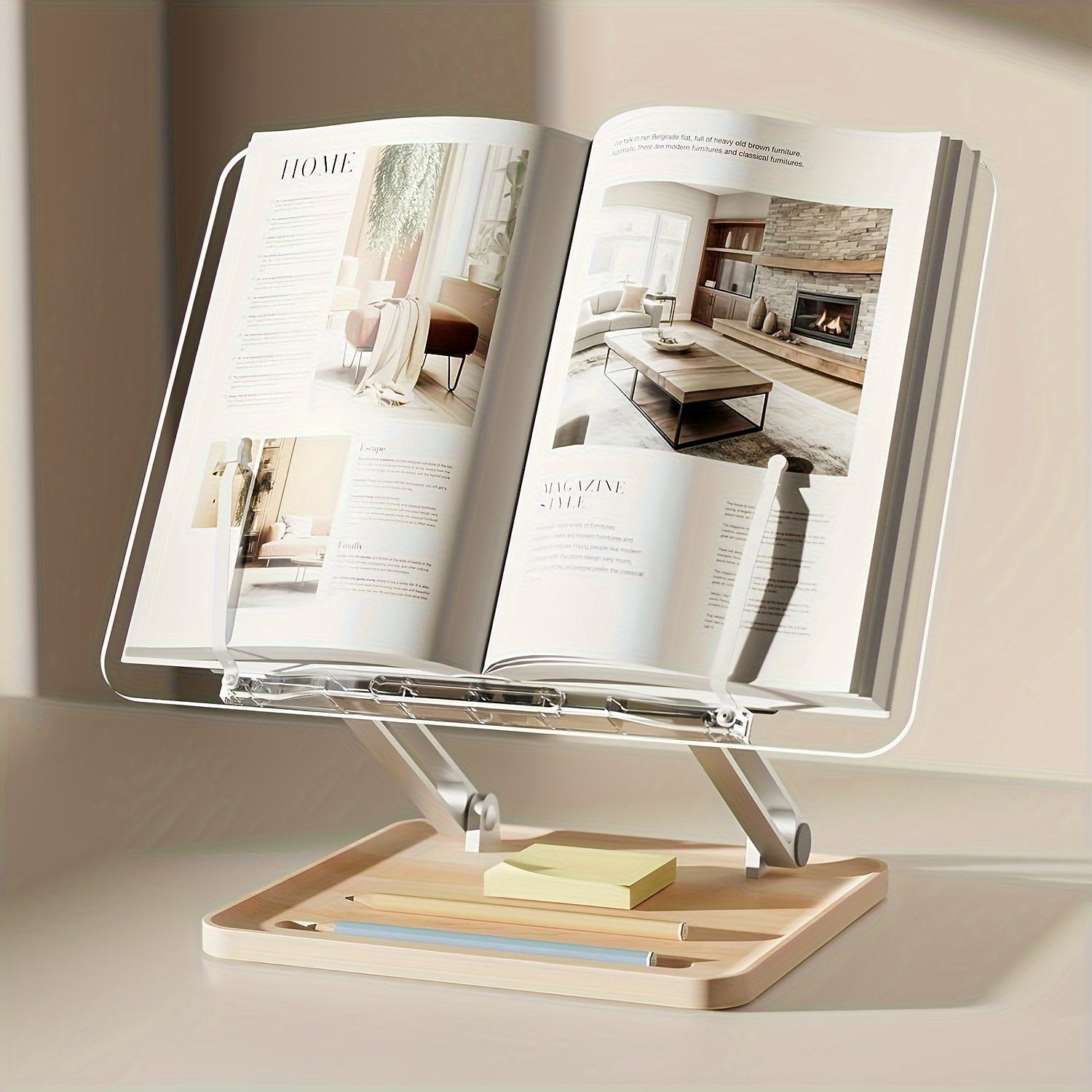 Ergonomic Acrylic Reading Stand – Adjustable and Stylish