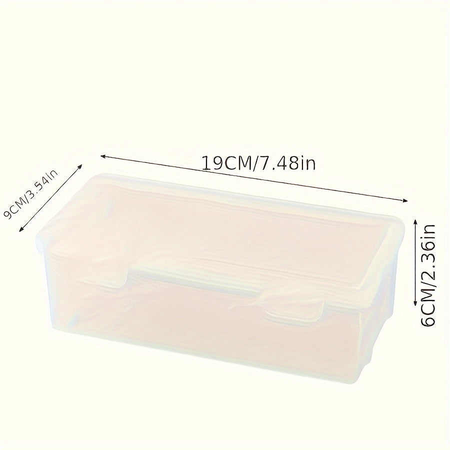 Transparent Storage Box - Practical and Durable for School Supplies