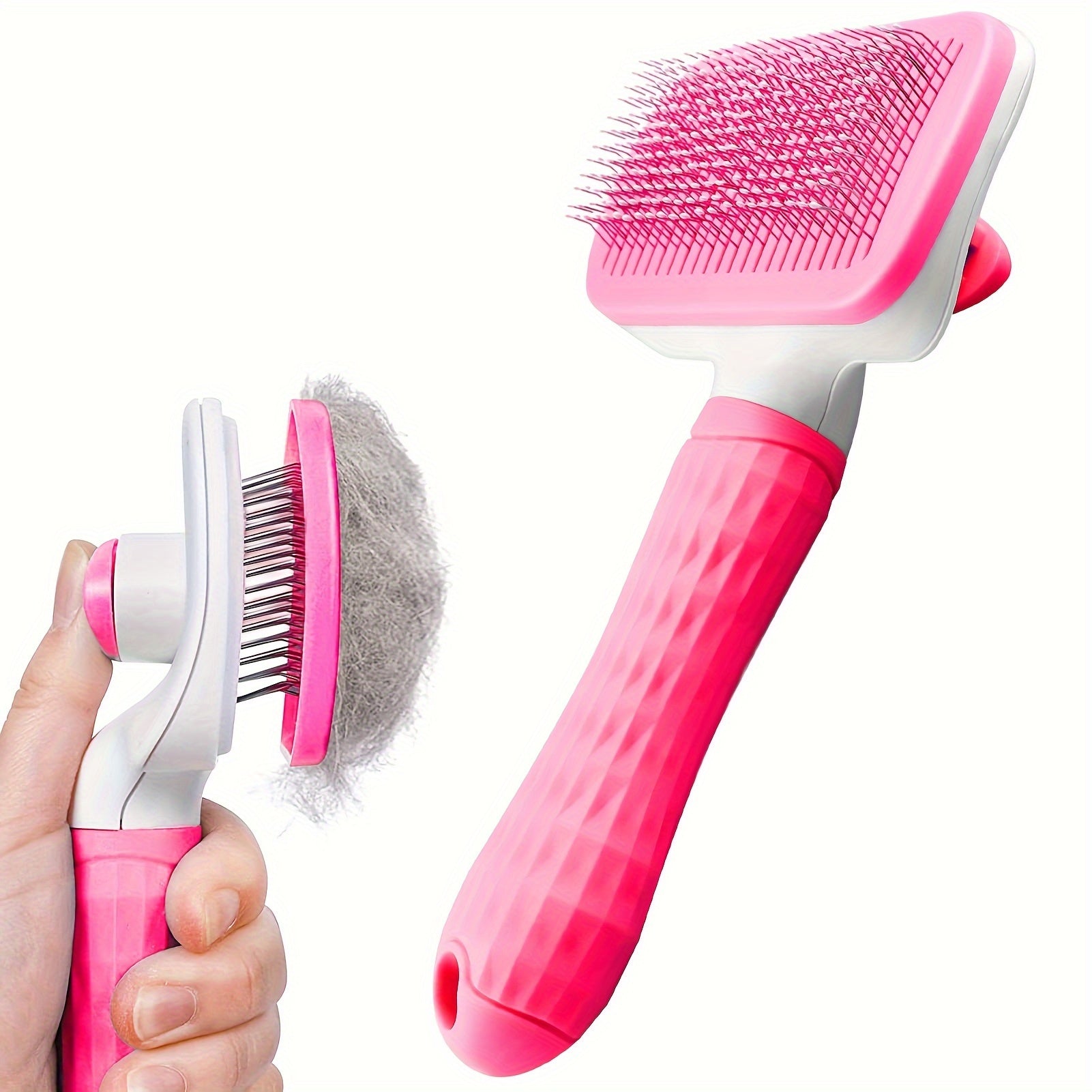 Sleek Glide Pet Grooming Brush – Effortless Fur Removal & Revitalising Massage