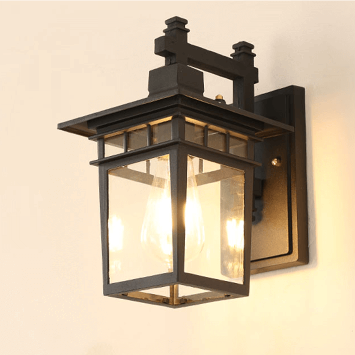 Modern Outdoor Wall Light - Black Design