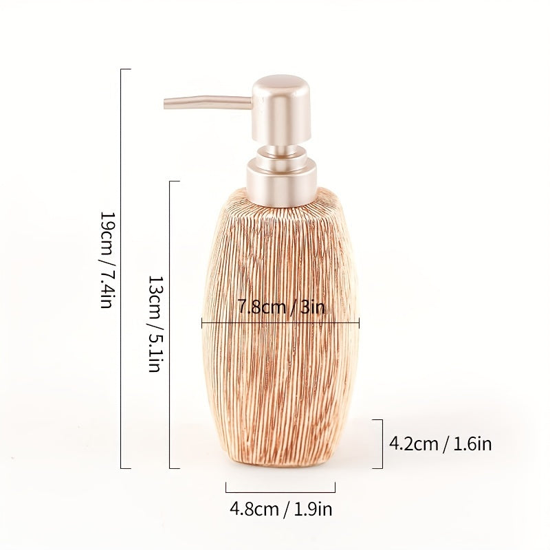 Wood Grain Style Ceramic Bathroom Set – Luxurious Accessories for a Natural Touch in Your Bathroom