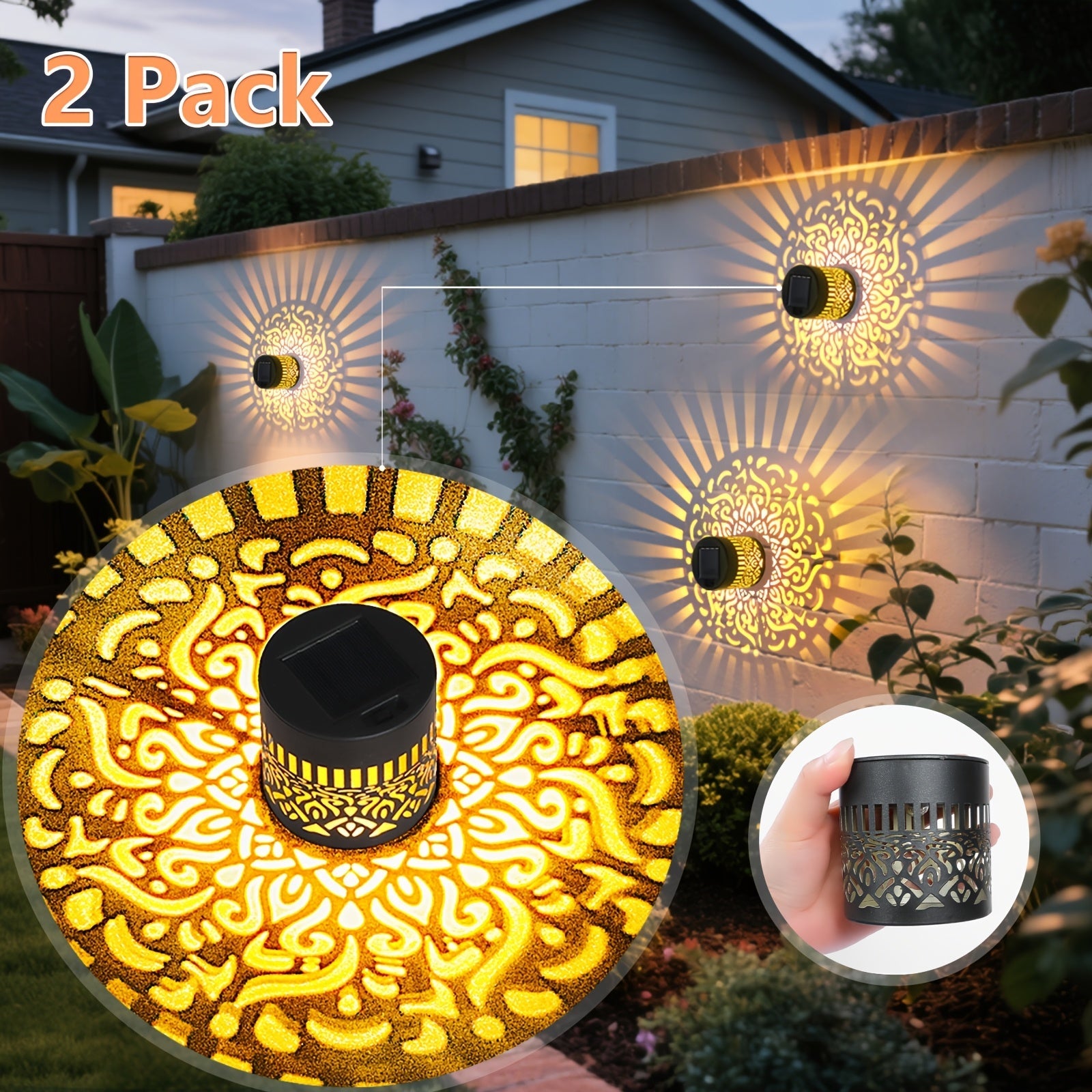 SolarGlow Duo Outdoor Wall Lighting – Elegant and Weatherproof