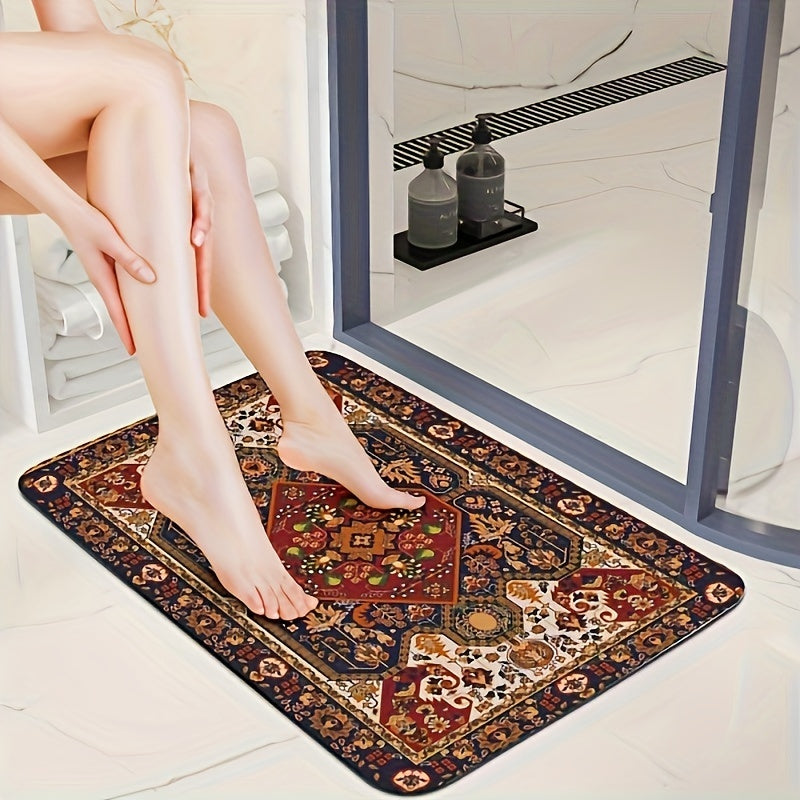 Persian-Inspired Bathroom Mat Set – Absorbent and Non-Slip
