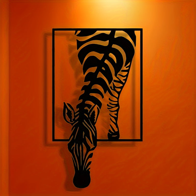 Zebra Silhouette Wall Decoration - Stylish Elegance for Your Space
