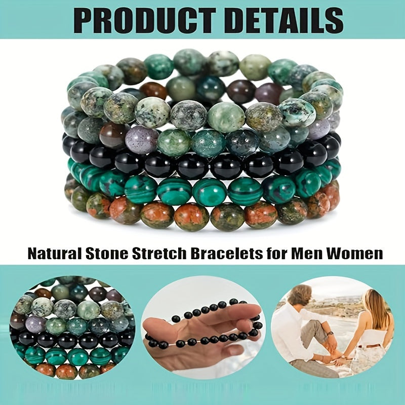 Gemstone Elegance Bracelet Set - For Natural Beauty
