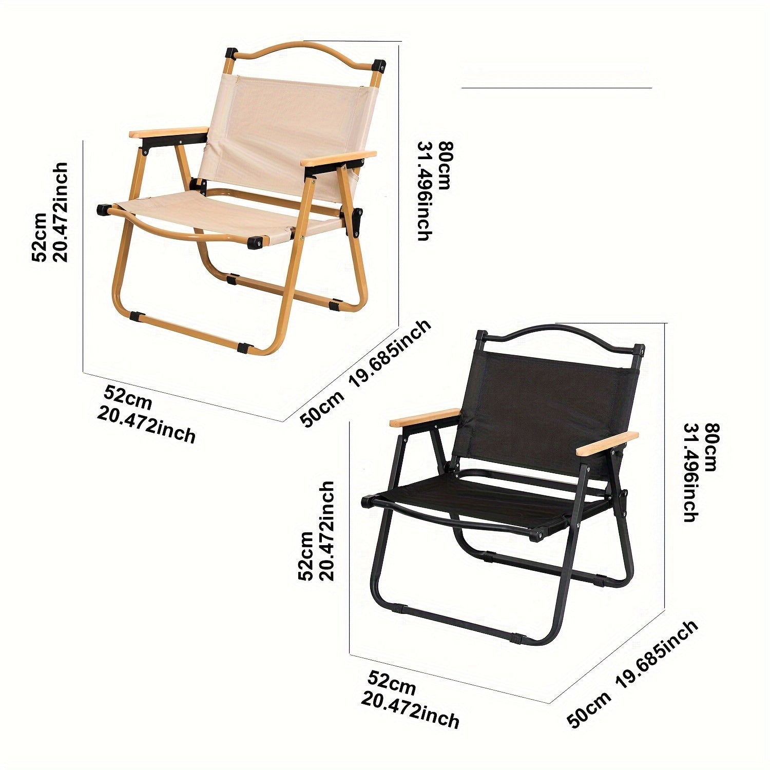 Portable Foldable Camping Chair – Sturdy Aluminium Frame and Comfortable Seat