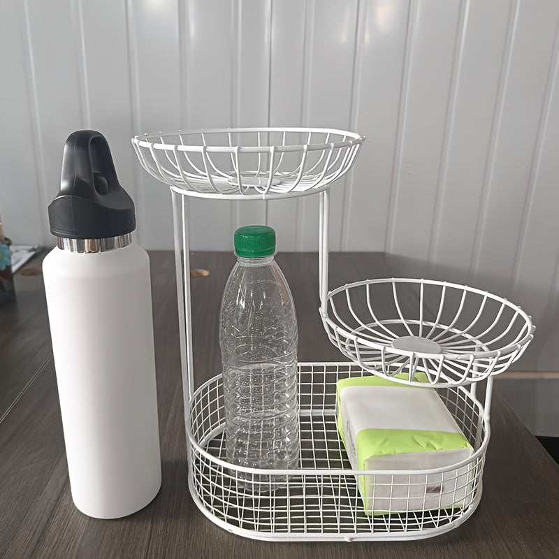 GoldenTier 3-Tier Fruit Basket – Elegant and Practical