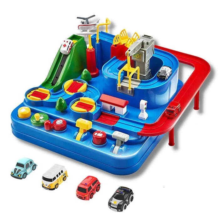 RescueTrack Adventure Set – Educational Rescue Vehicle Toy for Toddlers