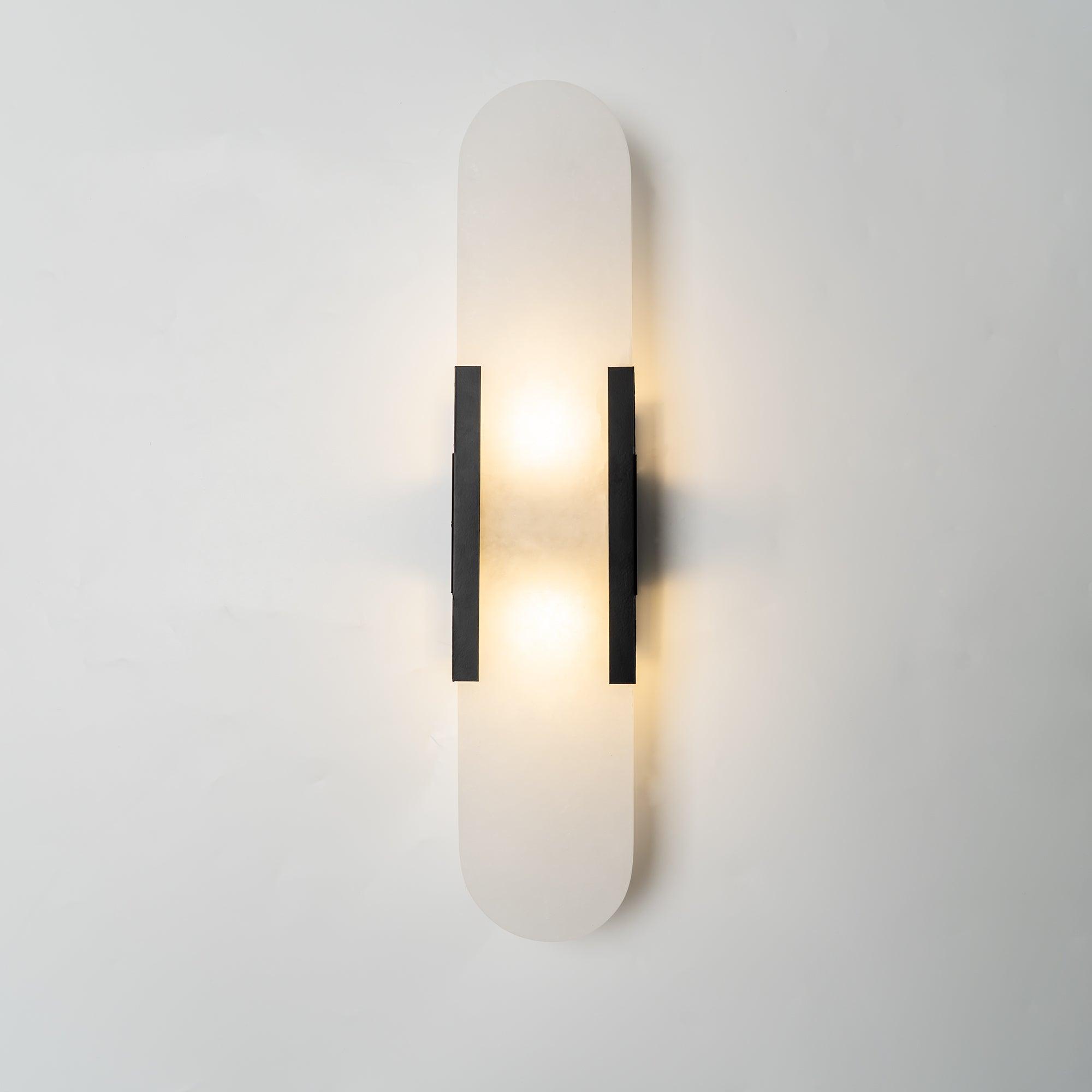 Modern Wall Lamp - Alabaster & Metal