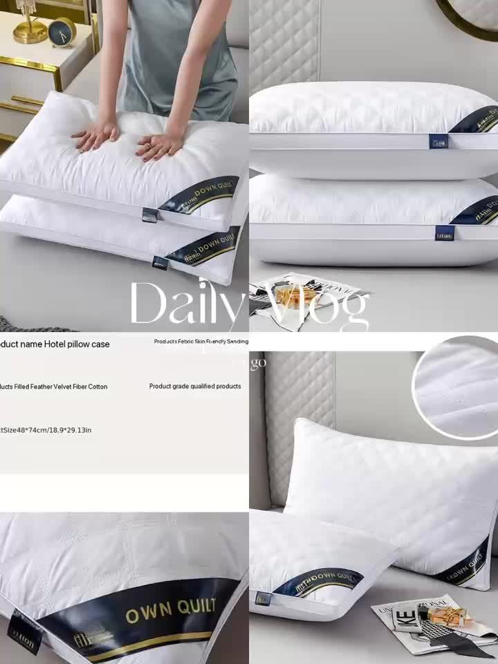 Sleep Comfort Set - 2 Hypoallergenic 3D Pillows for Hotel Quality Sleep