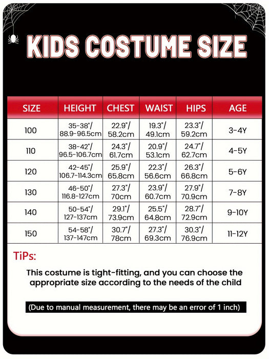 HeroFlex Spider Hero Children's Costume – Perfect for Adventurous Dress-Up Parties