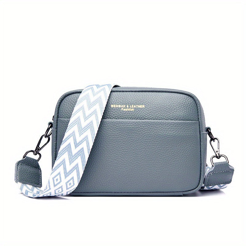 Genuine Leather Crossbody Bag – Practical and Trendy with Guitar Shoulder Strap