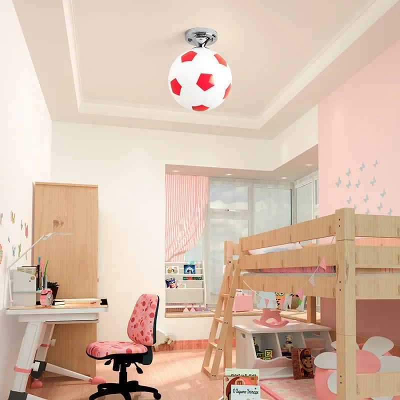 Playful Football Ceiling Light – GoalBright