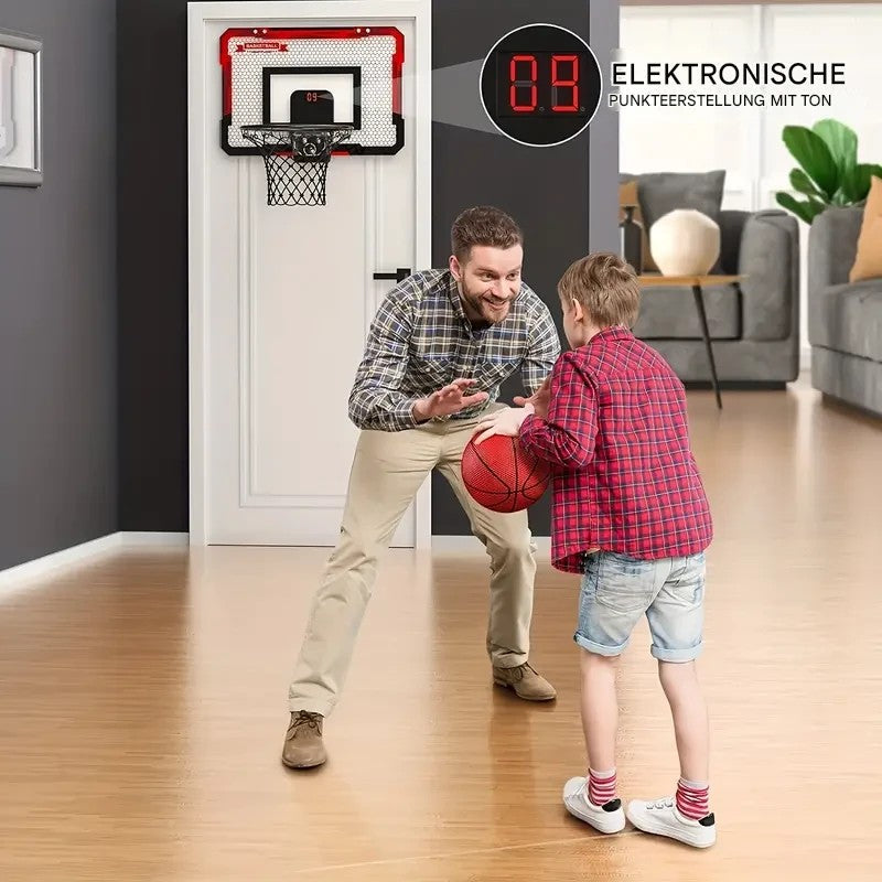 Mini Basketball Hoop with Electronic Scoreboard - BouncePro