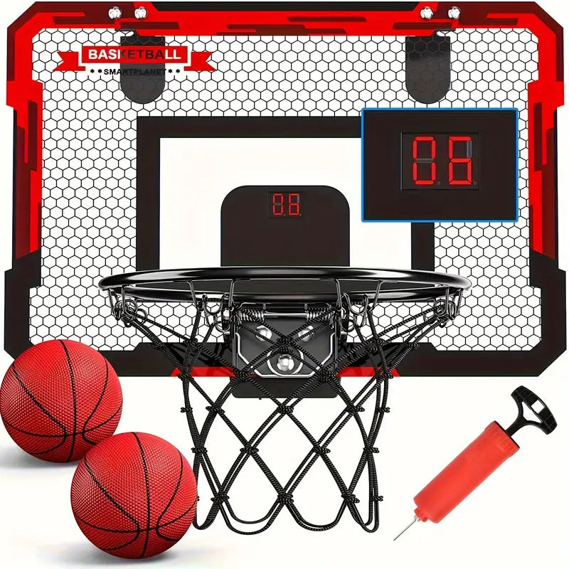 Mini Basketball Hoop with Electronic Scoreboard - BouncePro