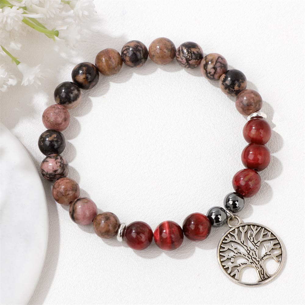 Natural Crystal Tree of Life Bracelet – Mila