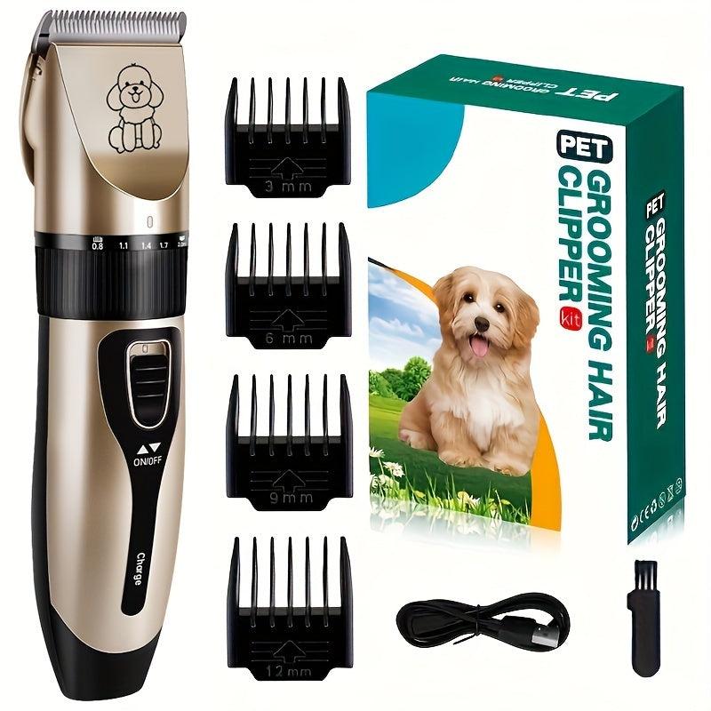 Wireless Pet Clipper – USB Rechargeable and Quiet for Dogs and Cats