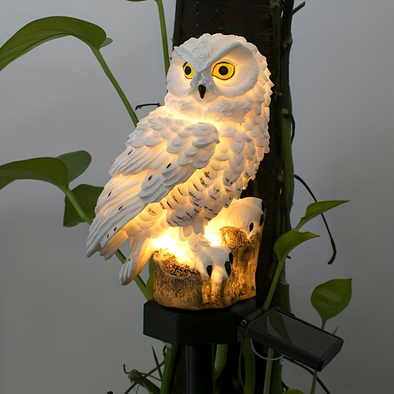 Solar LED Owl Garden Light – Realistic Ambient Lighting for Gardens and Paths