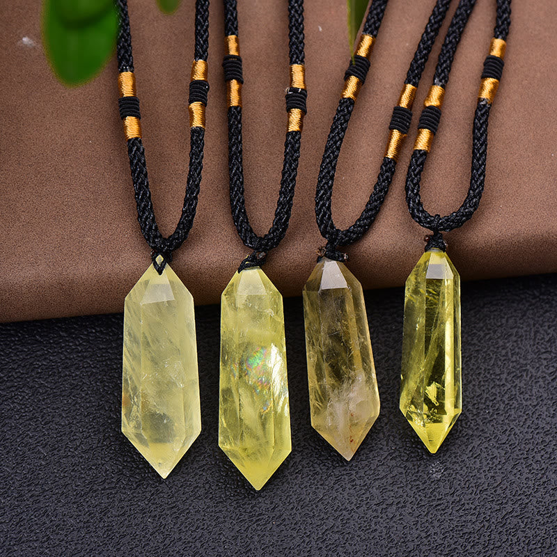Natural Crystal Amethyst Healing Necklace – Lyra