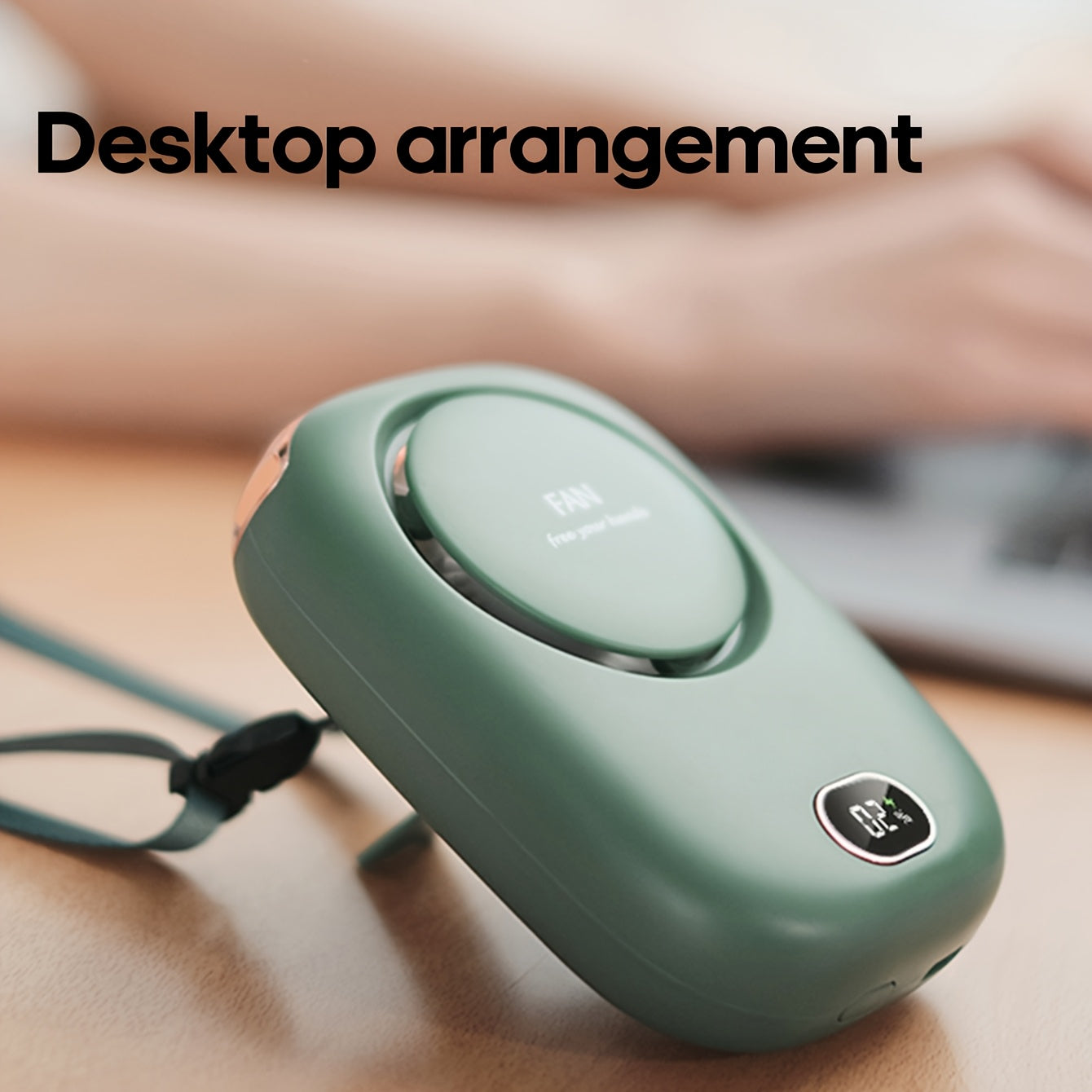 USB Rechargeable Mini Neck Fan – Lightweight with Adjustable Speeds