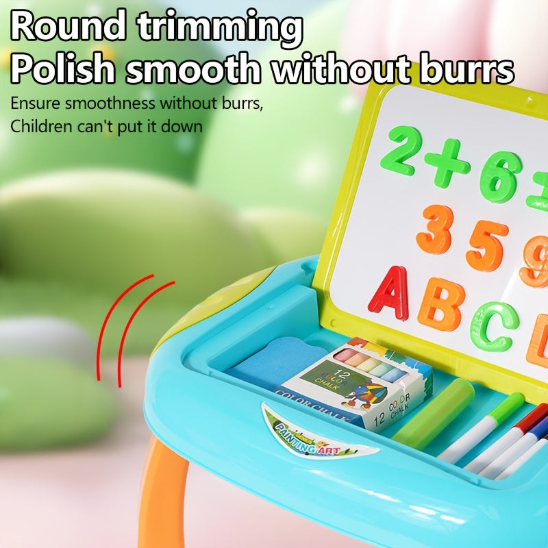 Educational Drawing Board for Children – Double-Sided with Magnetic Numbers and Letters for Creative Learning