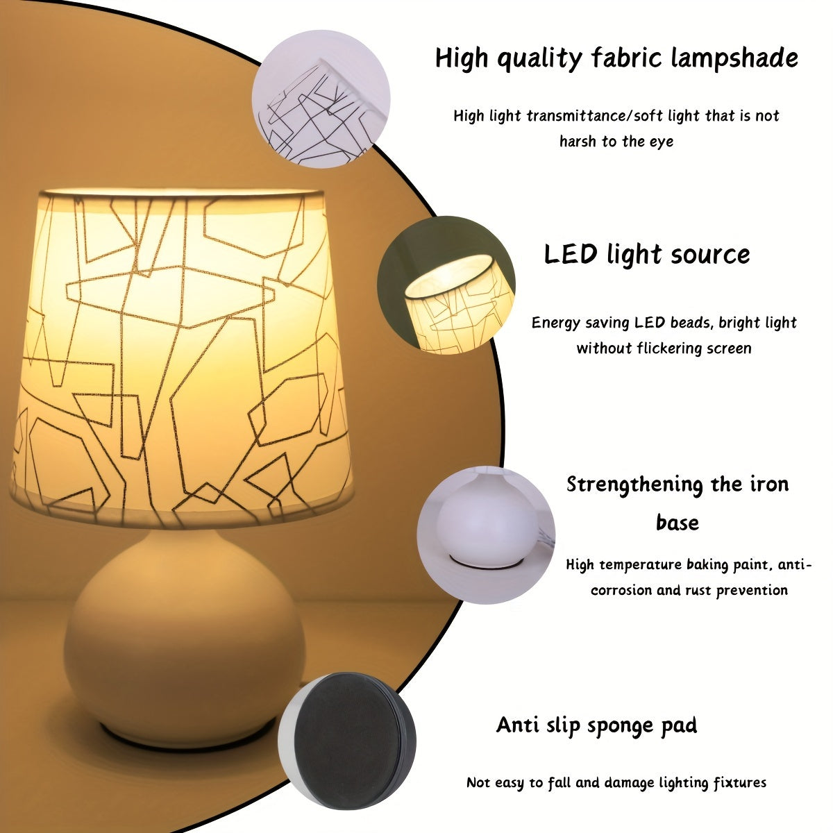 Geometric Style Table Lamp - Modern and Atmospheric