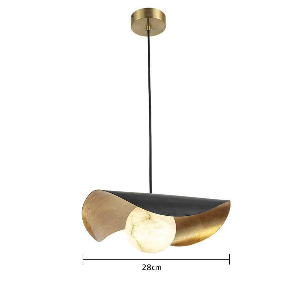 Modern Pendant Light with Marble Design