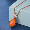 Minimalist Drop Opal Pendant Necklace – Selina