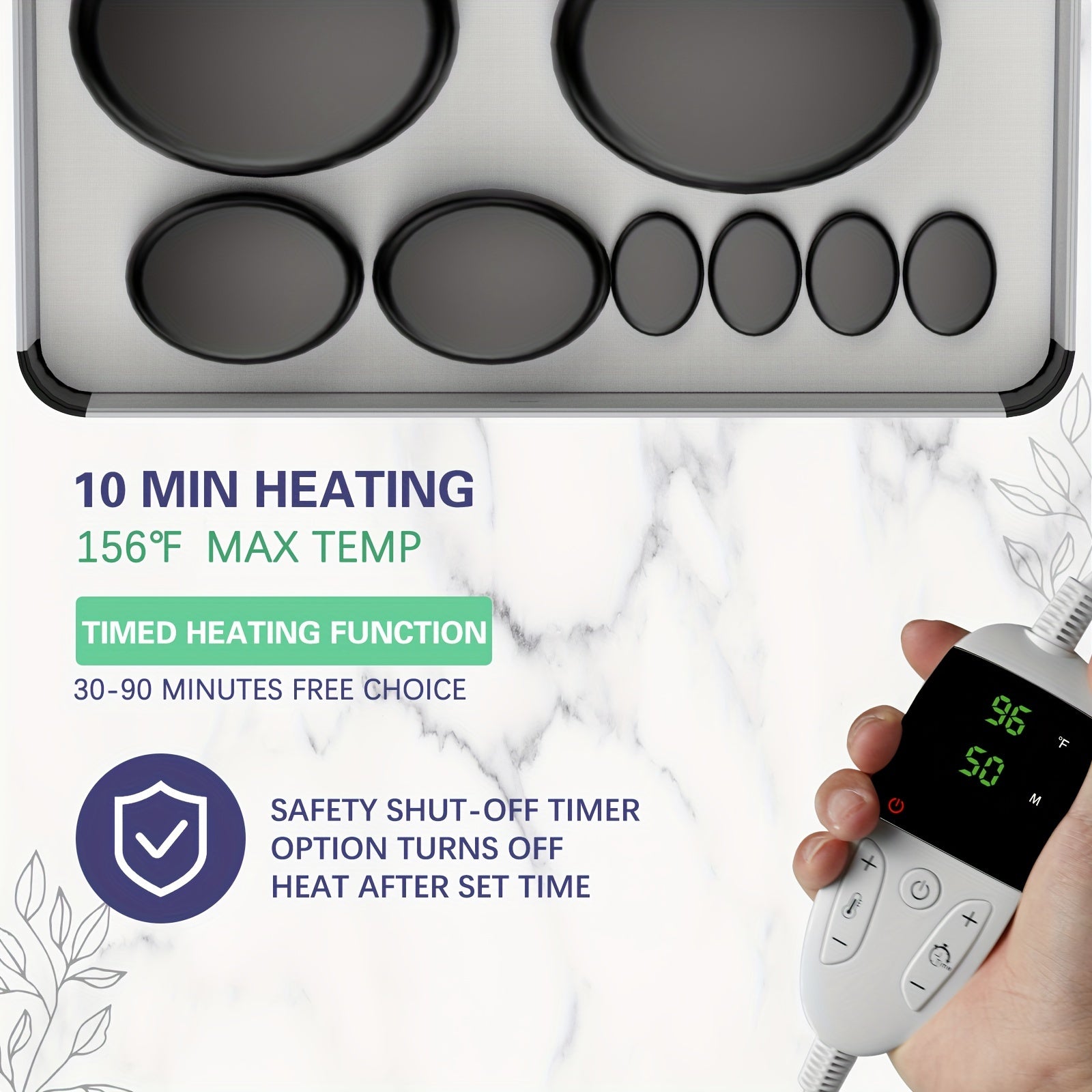 Professional Hot Stone Massage Set – Complete with Heater