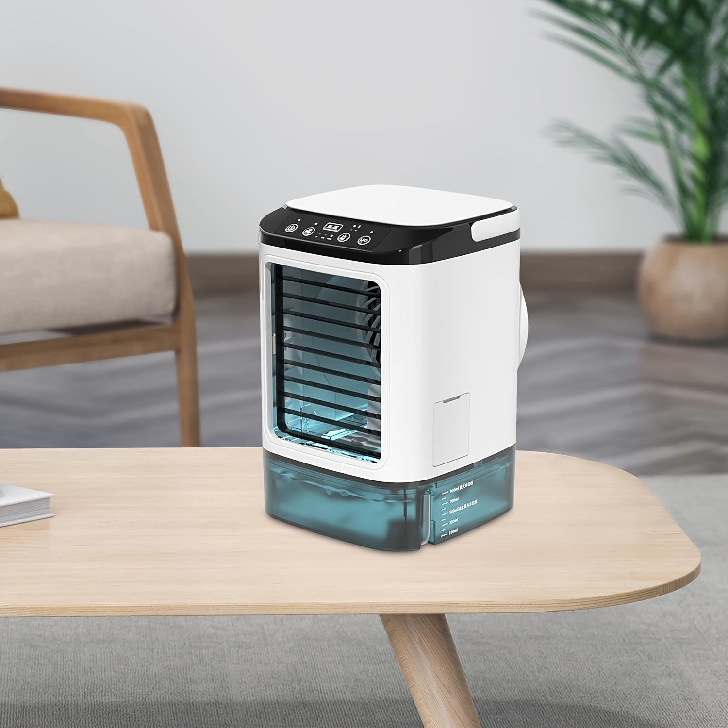 Portable Mini Water-Cooled Air Conditioner – USB Powered with Large Tank