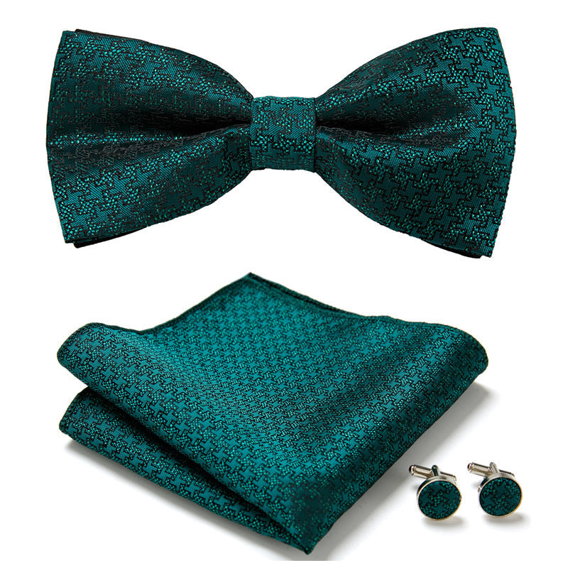 Three-Piece Set with Stylish Bow Ties
