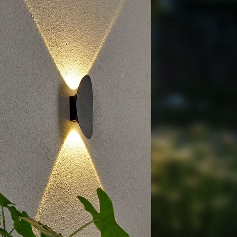 Modern Outdoor Wall Light - Oval & Rectangular Design