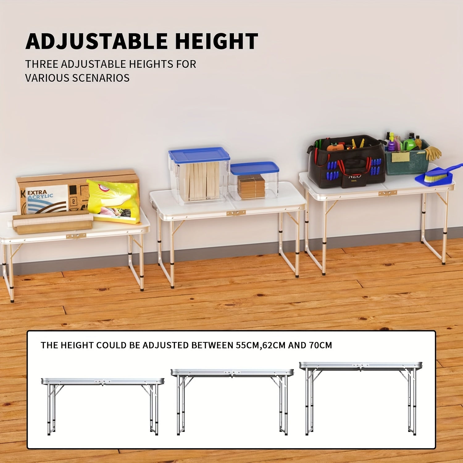 Folding Camping Table - Lightweight and Portable, Ideal for Parties and Outdoor Activities