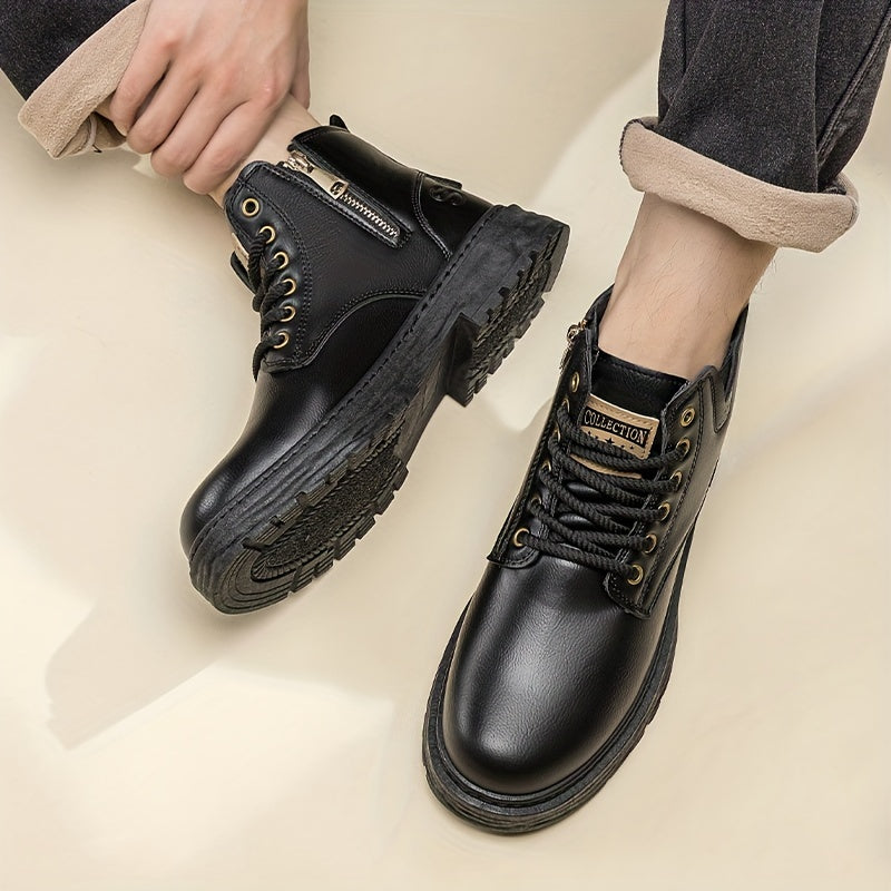 Warm and Stylish Men's Lace-Up Boots – Arvo