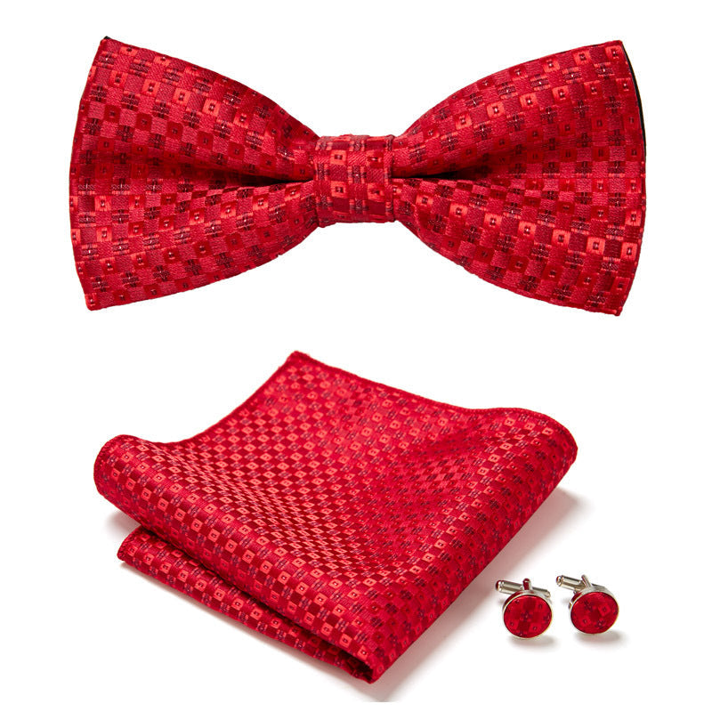 Three-Piece Set with Stylish Bow Ties