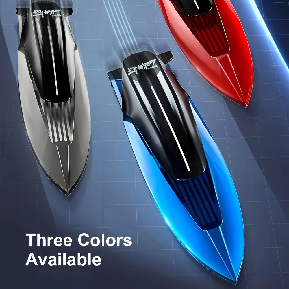 Water Mini Toy Boat – Remote Controlled with LED Lighting